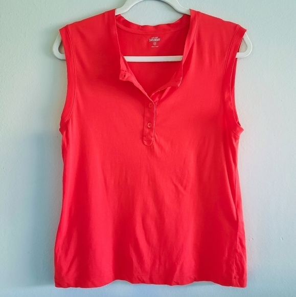 Kate Spade Saturday Red Tank Top M - Picture 1 of 5